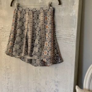 Orange & blue patterned Show Me Your Mumu skirt